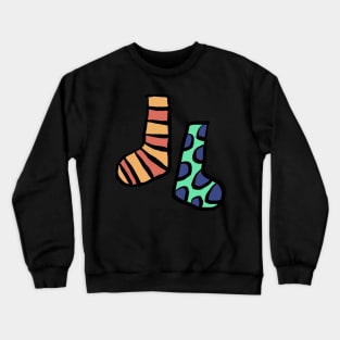 A Pair of Mismatched Socks Crewneck Sweatshirt